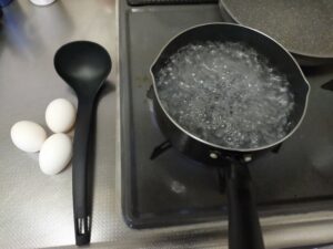 温泉卵の作り方1